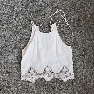 Baby Pink Crotchet Top